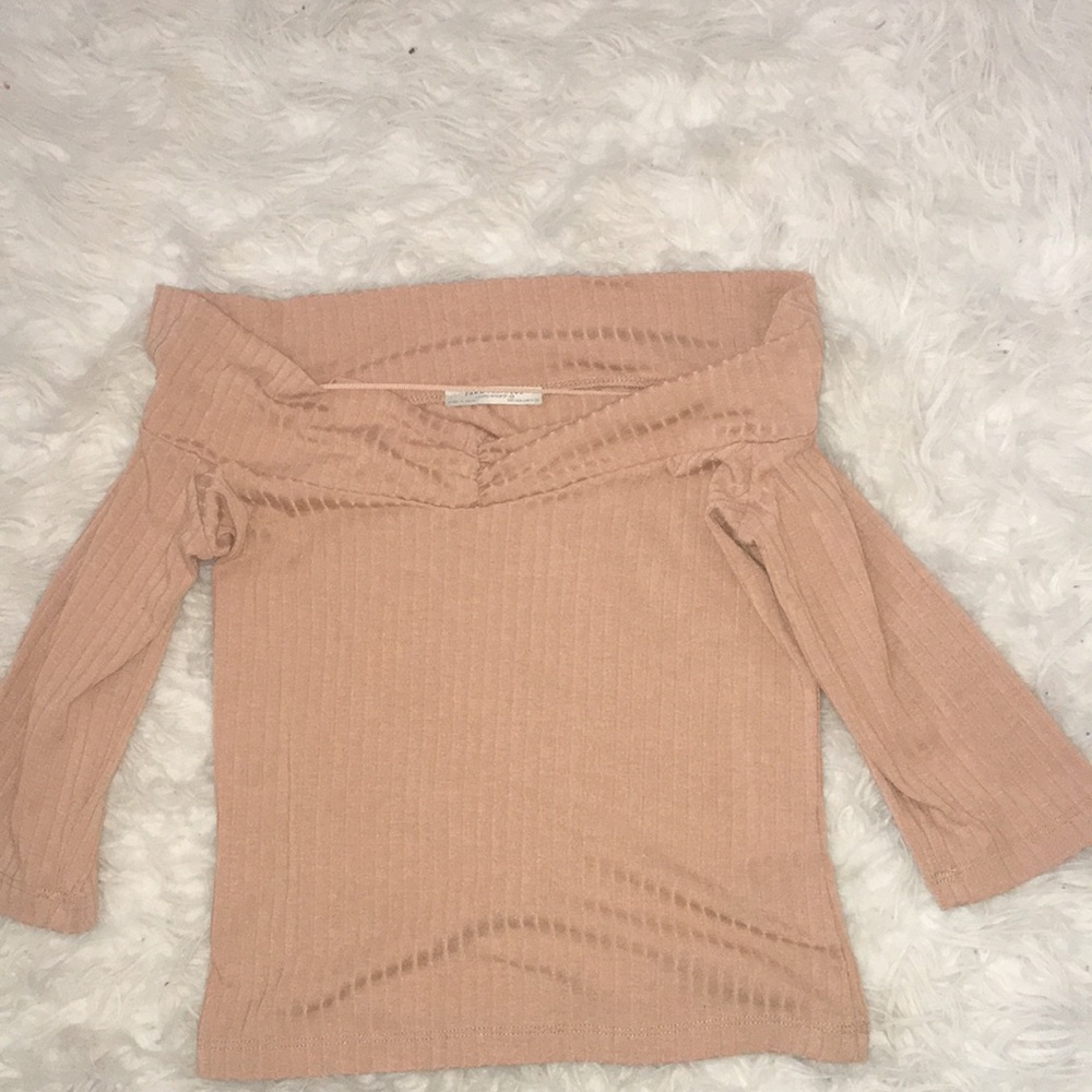 Cropped tan top
